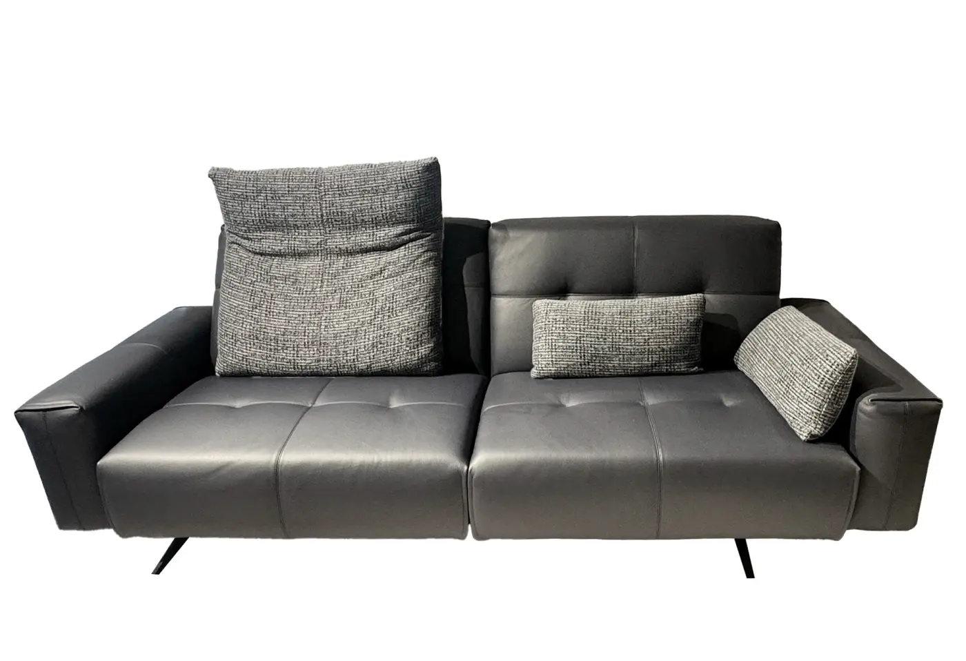 Polstergarnitur 50 graublau von Rolf Benz Leder