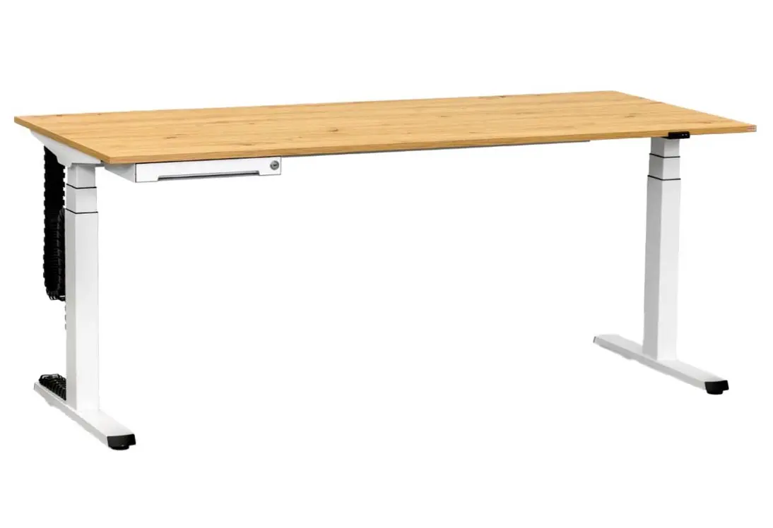 Steh-Sitztisch Pura von Zemp Dekor "Eiche rustikal" ca. 160x80cm