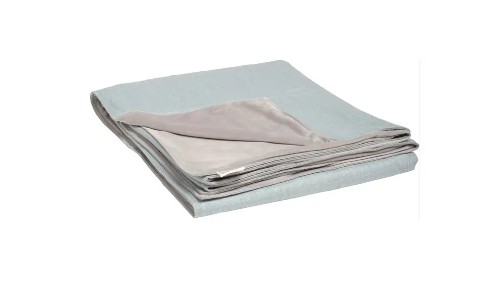 Decke 17115 Hellblau, Rückseite Hellgrau Polyacryl 100%, Rückseite Polyester 100% ca. 200x156cm