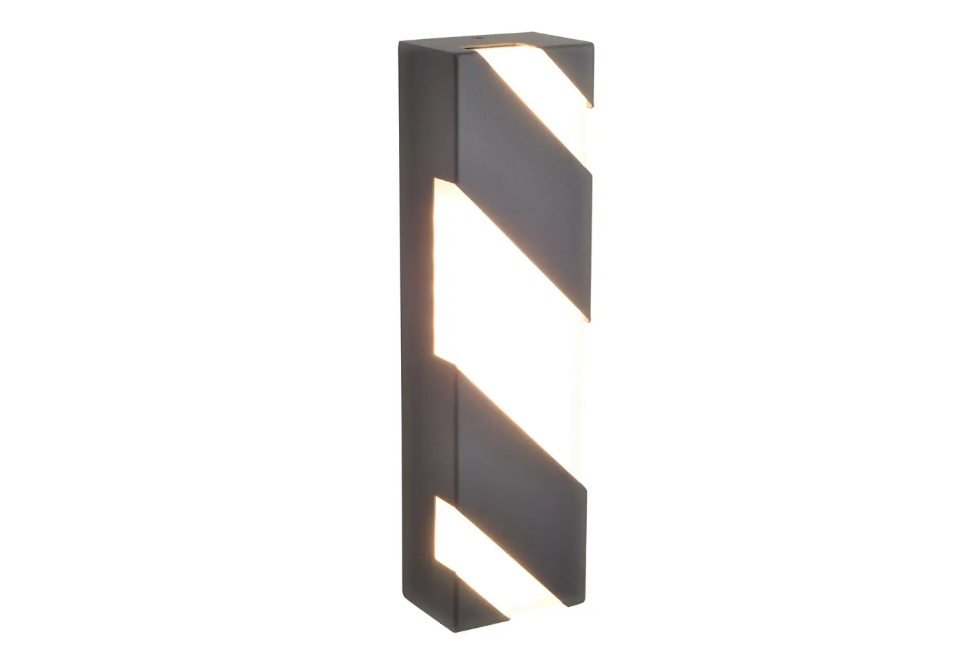 LED-Wandleuchte 13670.. Anthrazit Aluminium, Glas ca. 28cm