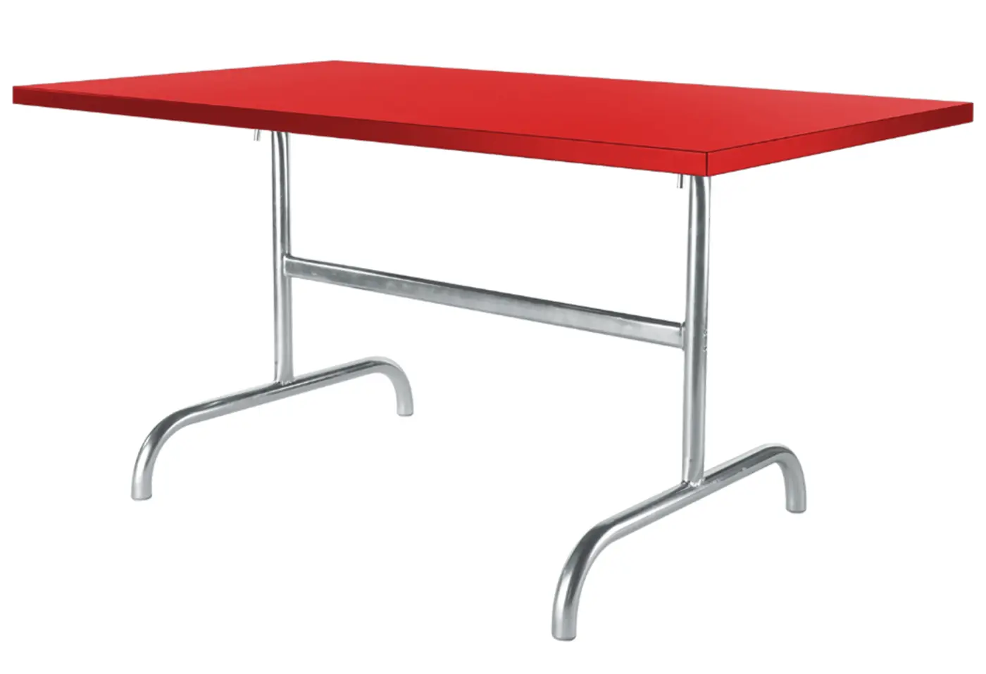 Metalltisch Säntis Rot von Schaffner ca. 180x80cm