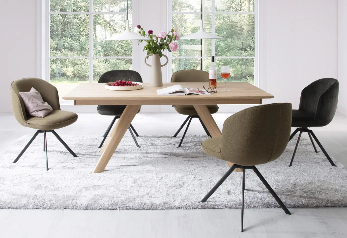 Stuhl Bowl von Schöner Wohnen Q2 Marine ca. 56x85x65cm