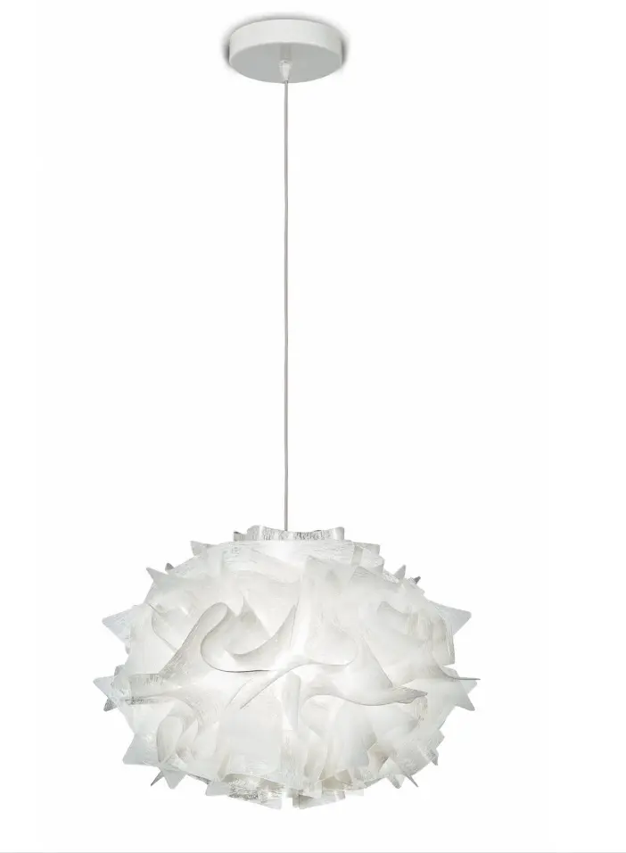 Hängeleuchte 19168.. Weiss Kunststoff ca. 32cm