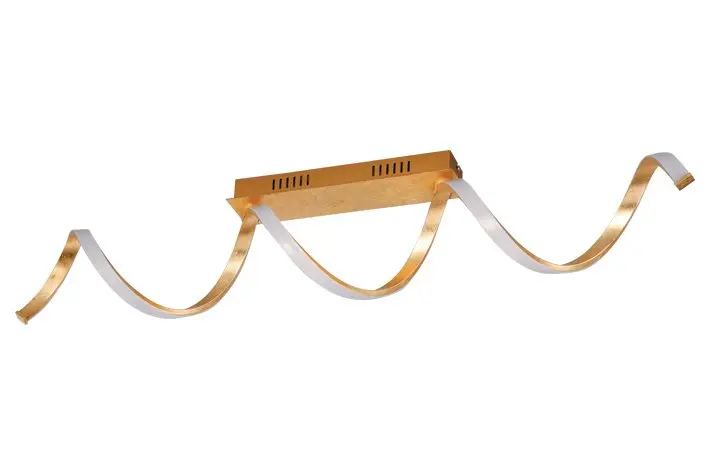 LED-Deckenleuchte 9403.. Gold Metall, Silikon ca. 99x14,5x19cm