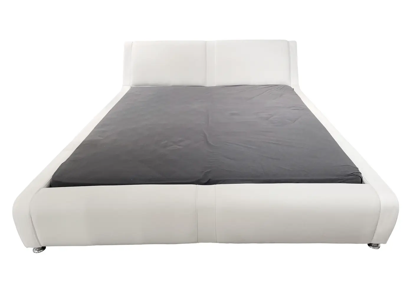 Polsterbett 22700001.. Weiss Kunstleder ca. 180x200cm