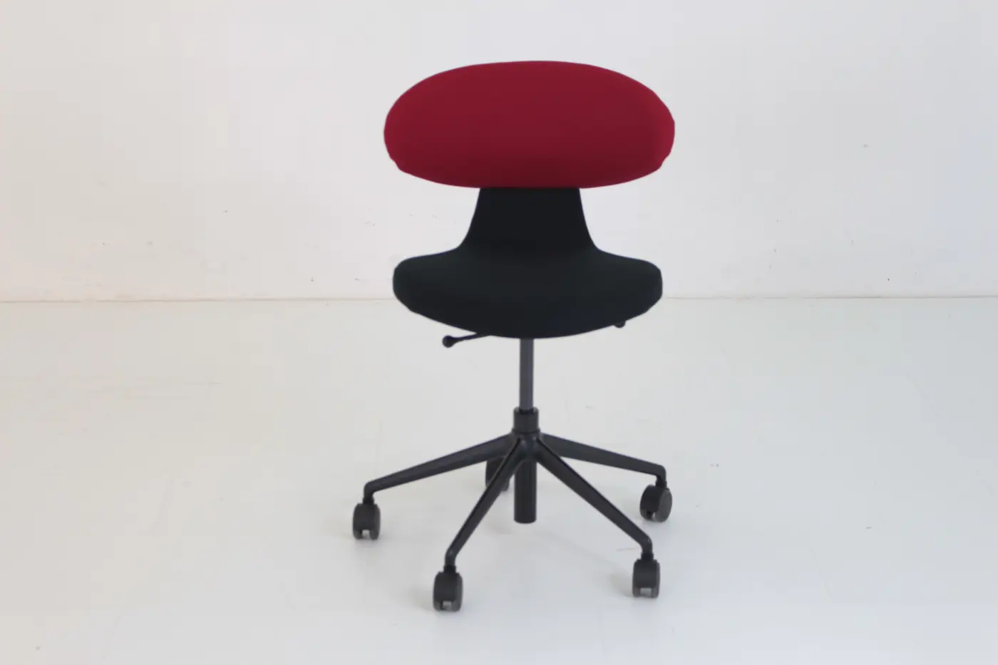 Drehstuhl Simplex Schwarz, Rot von Girsberger Stoff ca. 66x73cm