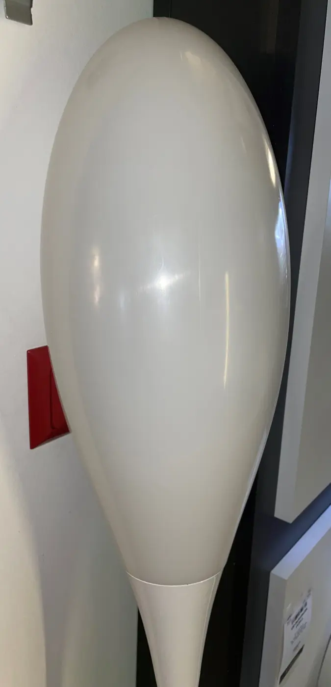 Aussenstehlampe 14790197.. Weiss Metall pulverbeschichtet ca. 120cm