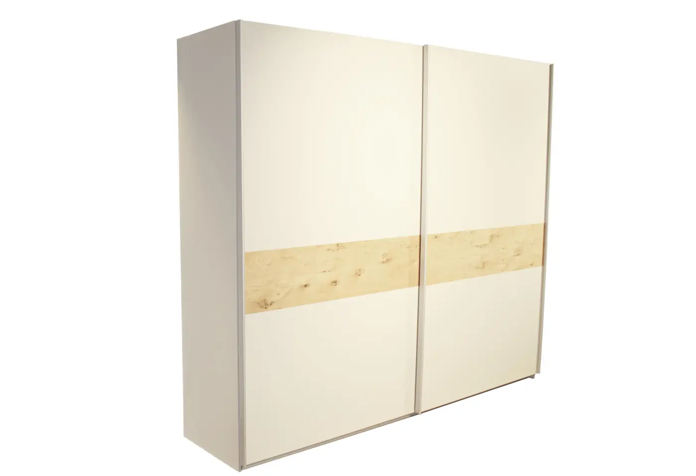 Schwebetürenschrank 20079.1.. Seidengrau, Wildeiche furniert ca. 252x220x63cm