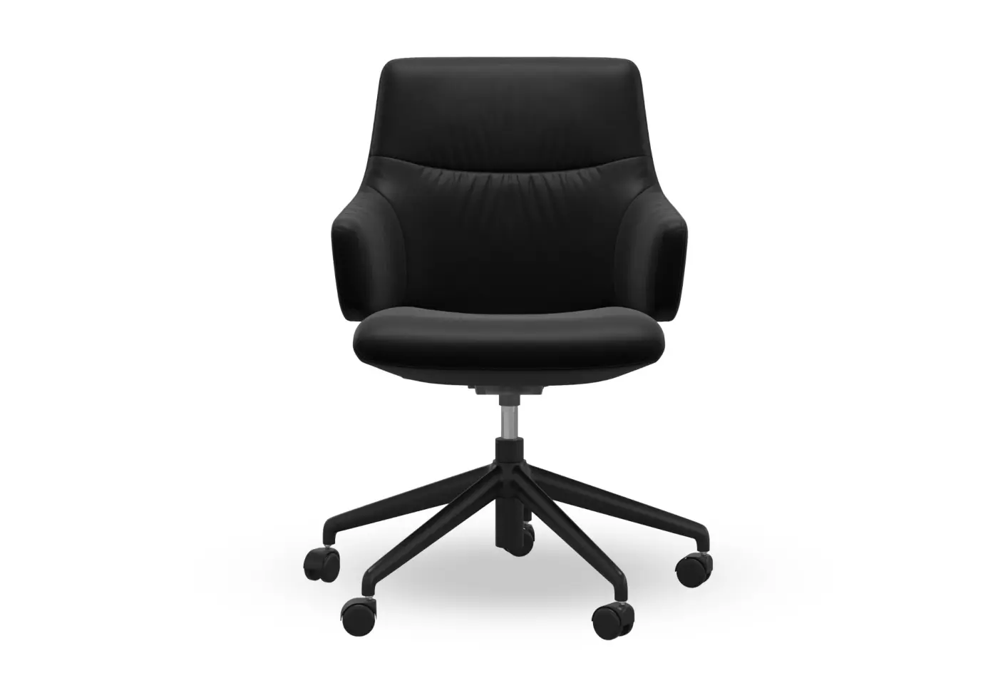 Sessel Mint Home Office schwarz von Stressless Leder ca. 72x87x72cm