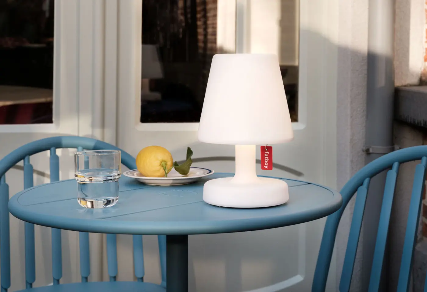 Tischlampe Edison The Petit Weiss von Fatboy Polypropylene ca. 16x25cm