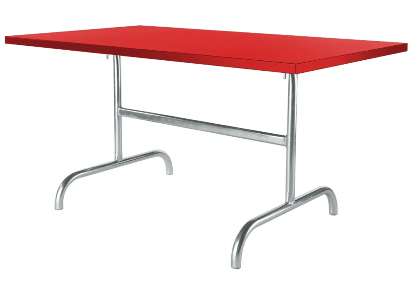 Metalltisch Säntis Rot von Schaffner ca. 165x90cm