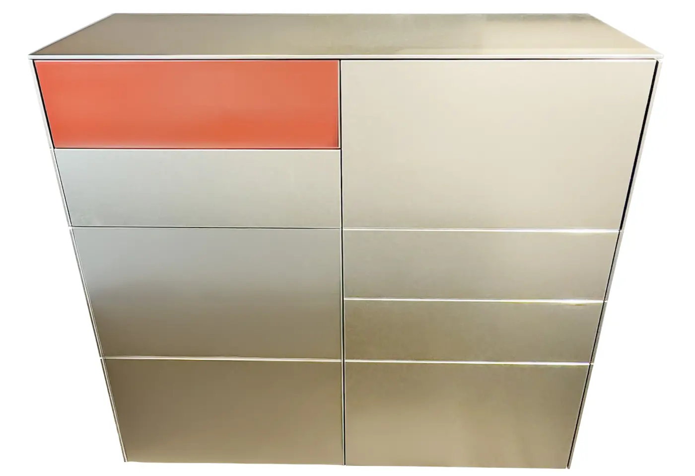 Highboard Soma Lack graphit matt von Kettnaker Aluminium ca. 121,6x118,9x37cm