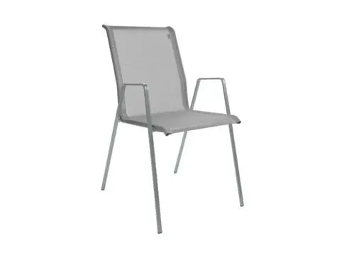 Matten-Sessel Luzern Grau von Schaffner Batyline ca. 53x93x66cm