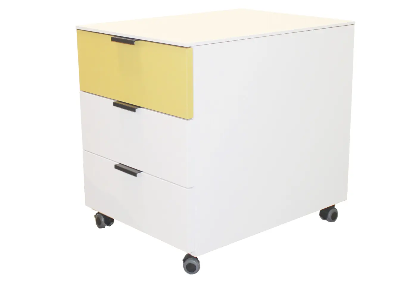 Rollkorpus 20629.. Dekor Alaska weiss, Senf ca. 43,5x57,7x60cm