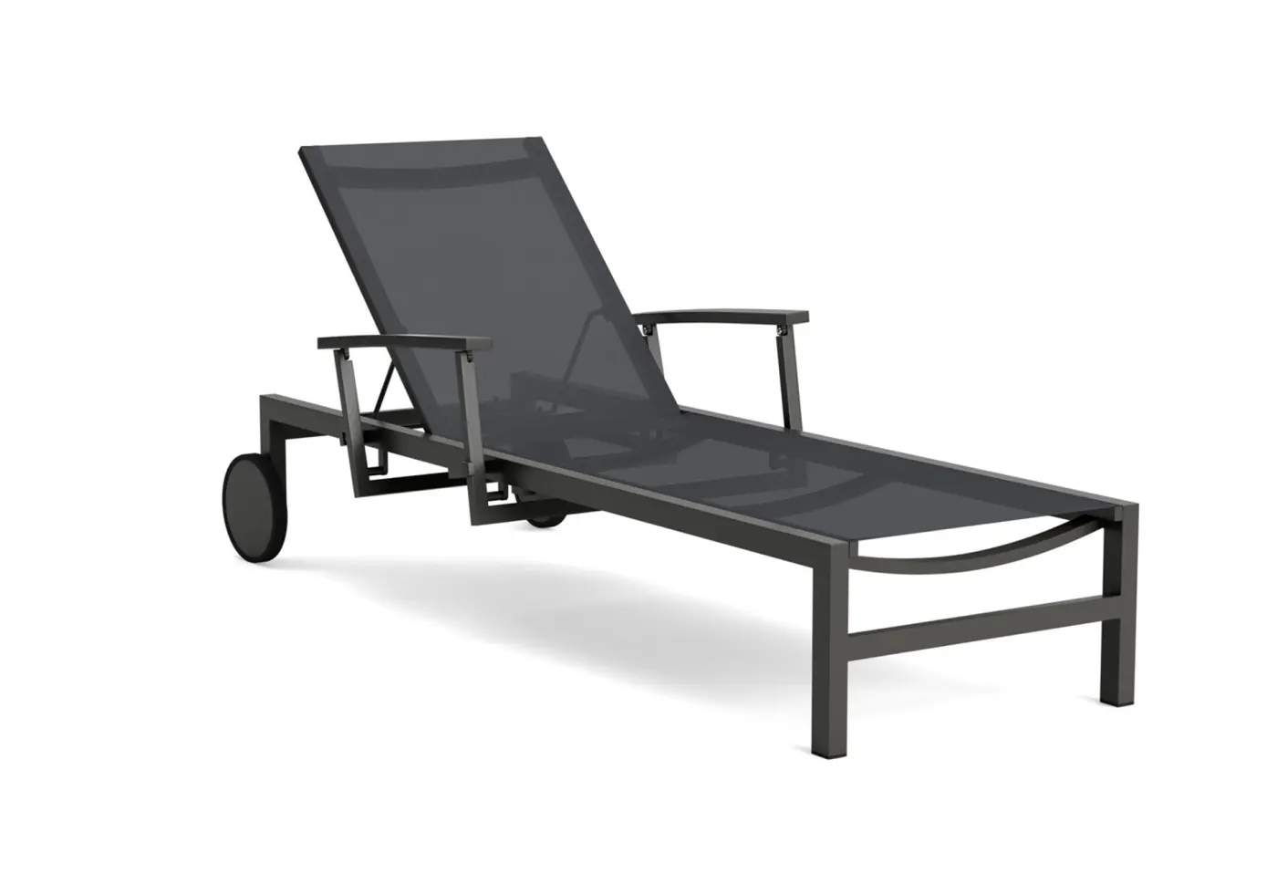 Liege 10786.1 Carbon Grey Textilene ca. 201x76x85cm