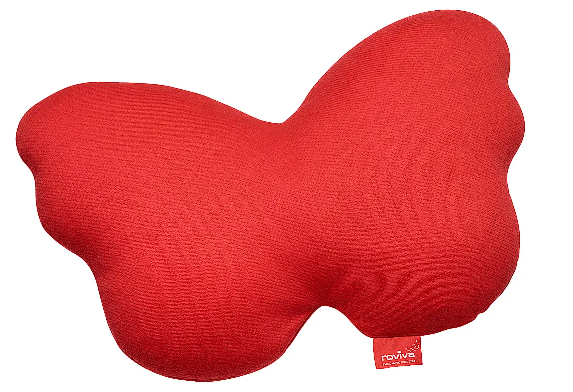 Jersey-Kissenbezug Papillon Rot von Roviva