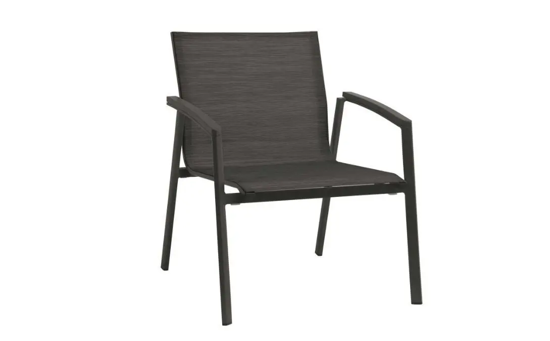 Lounge-Stapelsessel 13432.1 Silbergrau Textilen ca. 64x77x69cm