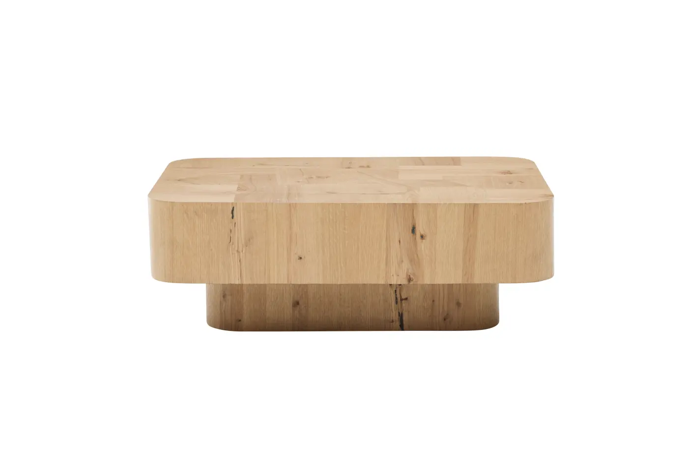 Couchtisch Roomio No. 2002 von Roomio Eiche Echtholzfurnier natur, Platte Patchwork-Design, ca. 100x70x35cm