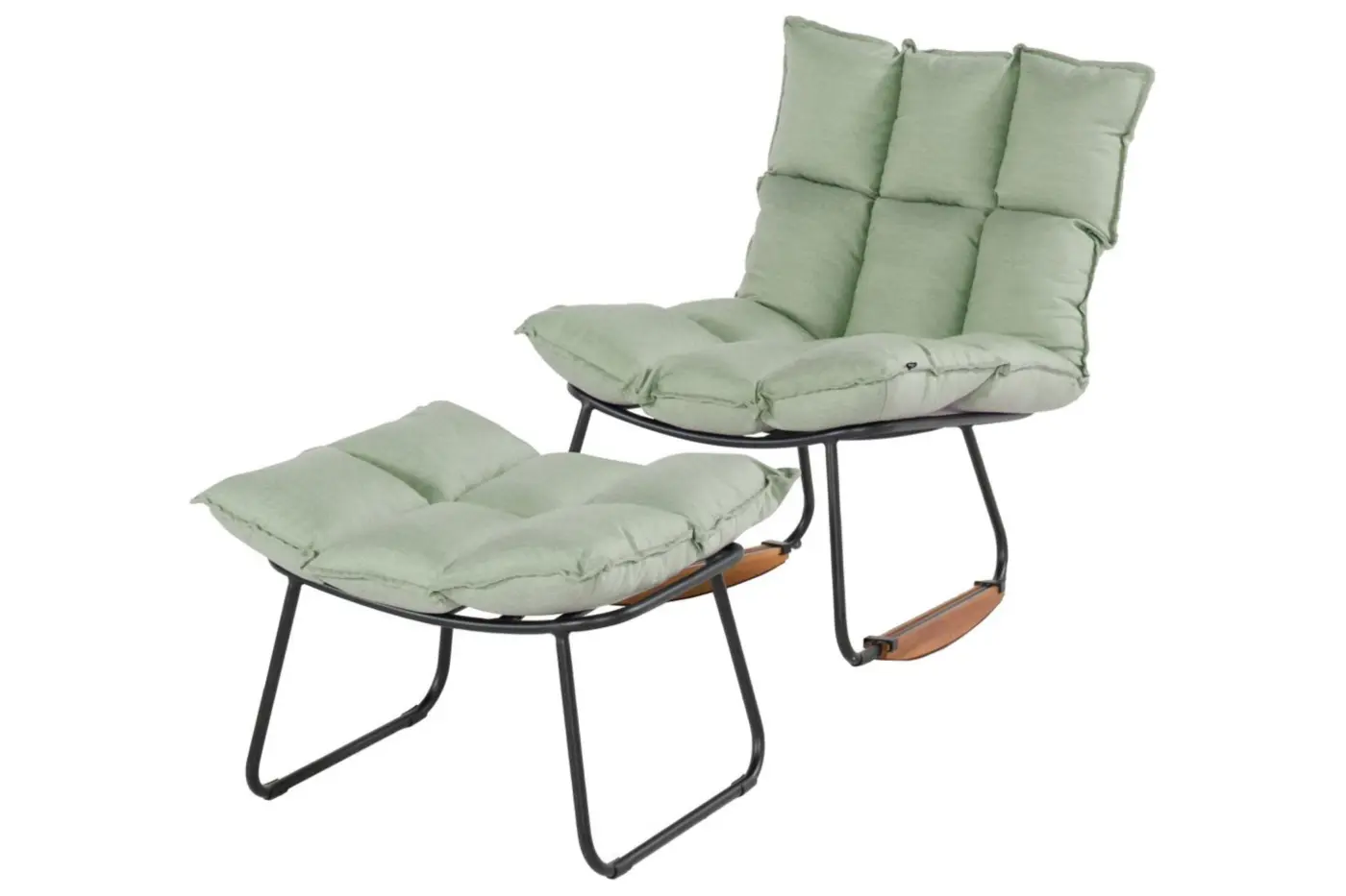 Schaukelstuhl Leska Sage von Schöner Wohnen Sunbrella ca. 58x123x131cm