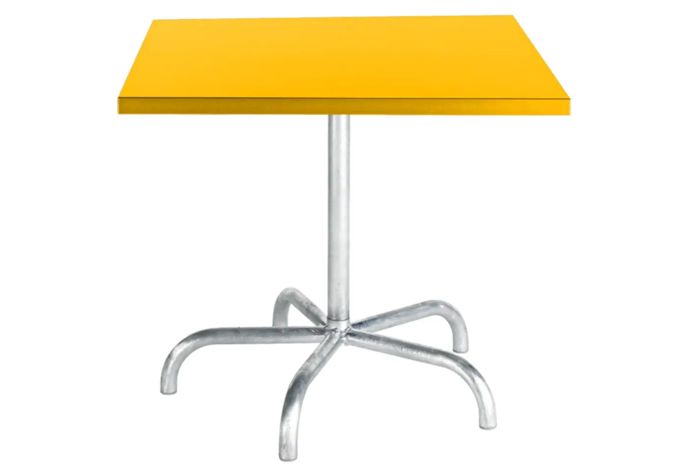 Metalltisch Säntis Gelb von Schaffner Metall ca. 80x80cm