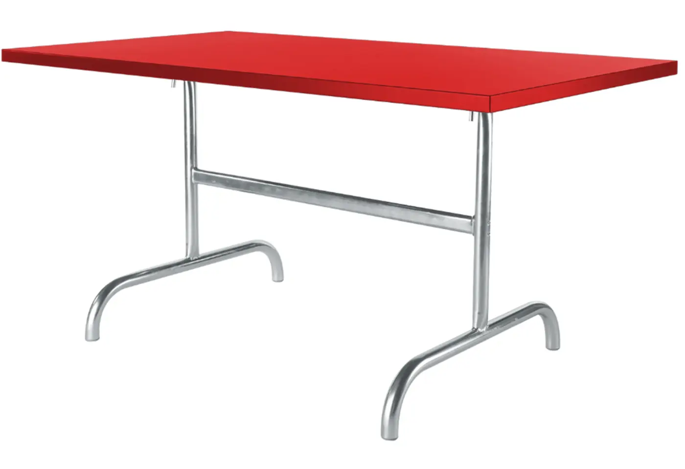 Metalltisch Säntis Rot von Schaffner Stahl ca. 180x90cm