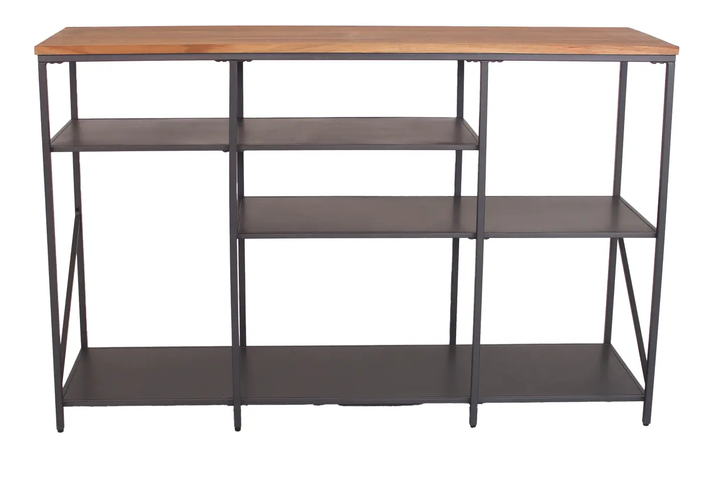 Regal Manduria Akazie massiv natur, smoked und lackiert ca. 180x108x50cm