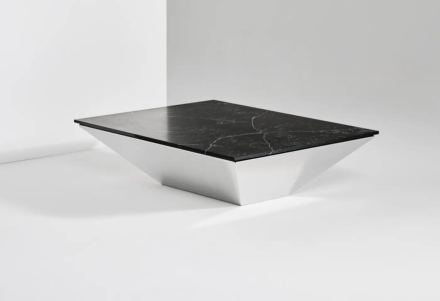 Couchtisch Chiglia von Willisau Platte: Quartzforms Planet Mars 2010 Oberfläche: hochglanz poliert ca. 100x100cm