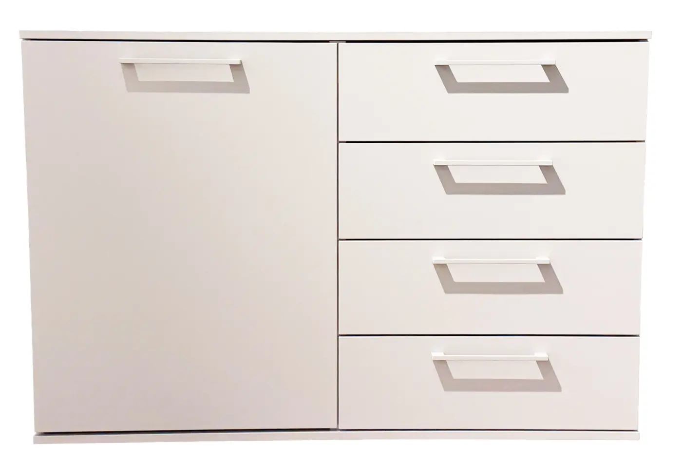 Kombikommode Multline Lack Satingrau von Schöner Wohnen ca. 120x82,5x46cm