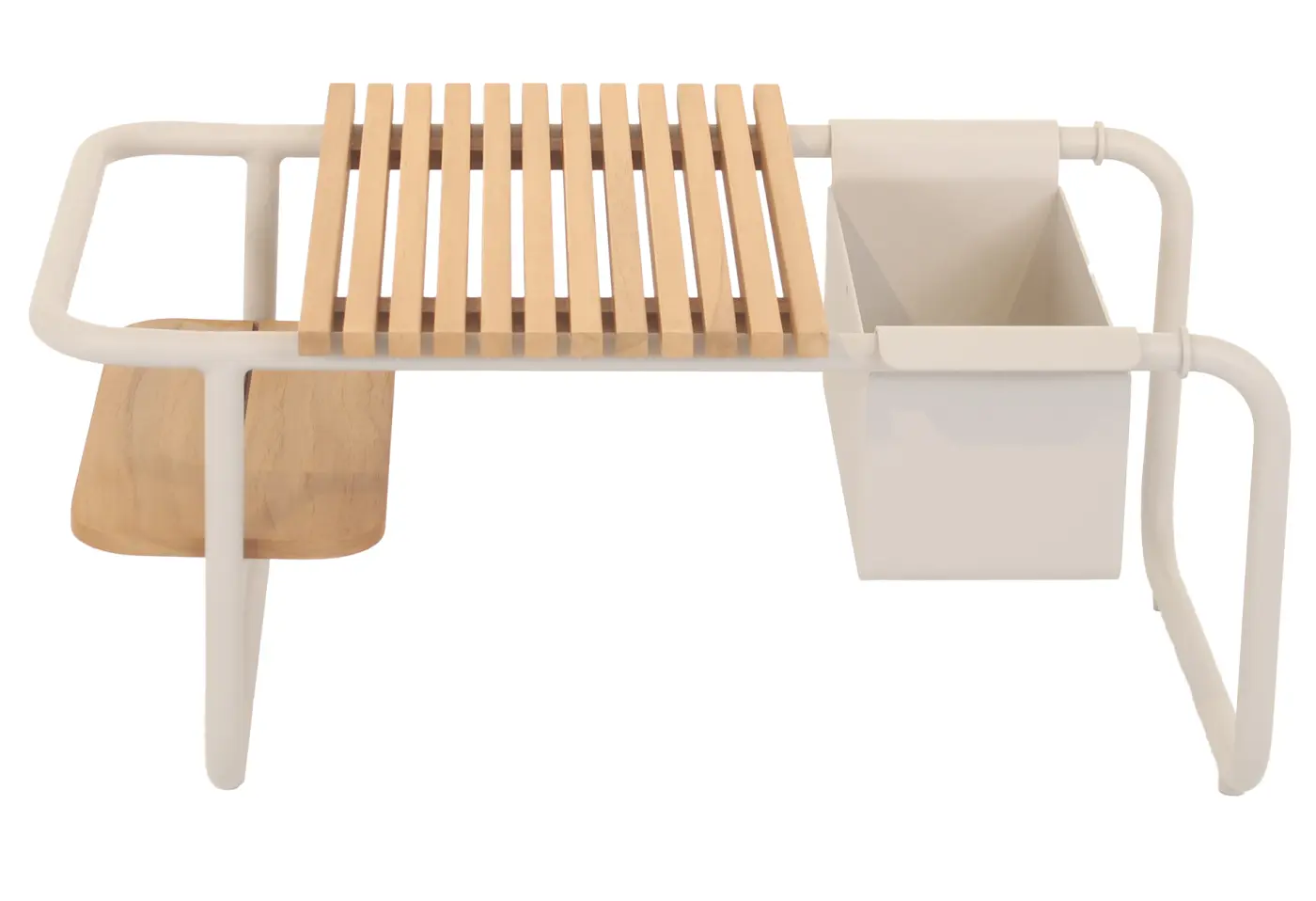 Kaffeetisch 23002.1 Light Taupe Teak ca. 83,5x46x36cm