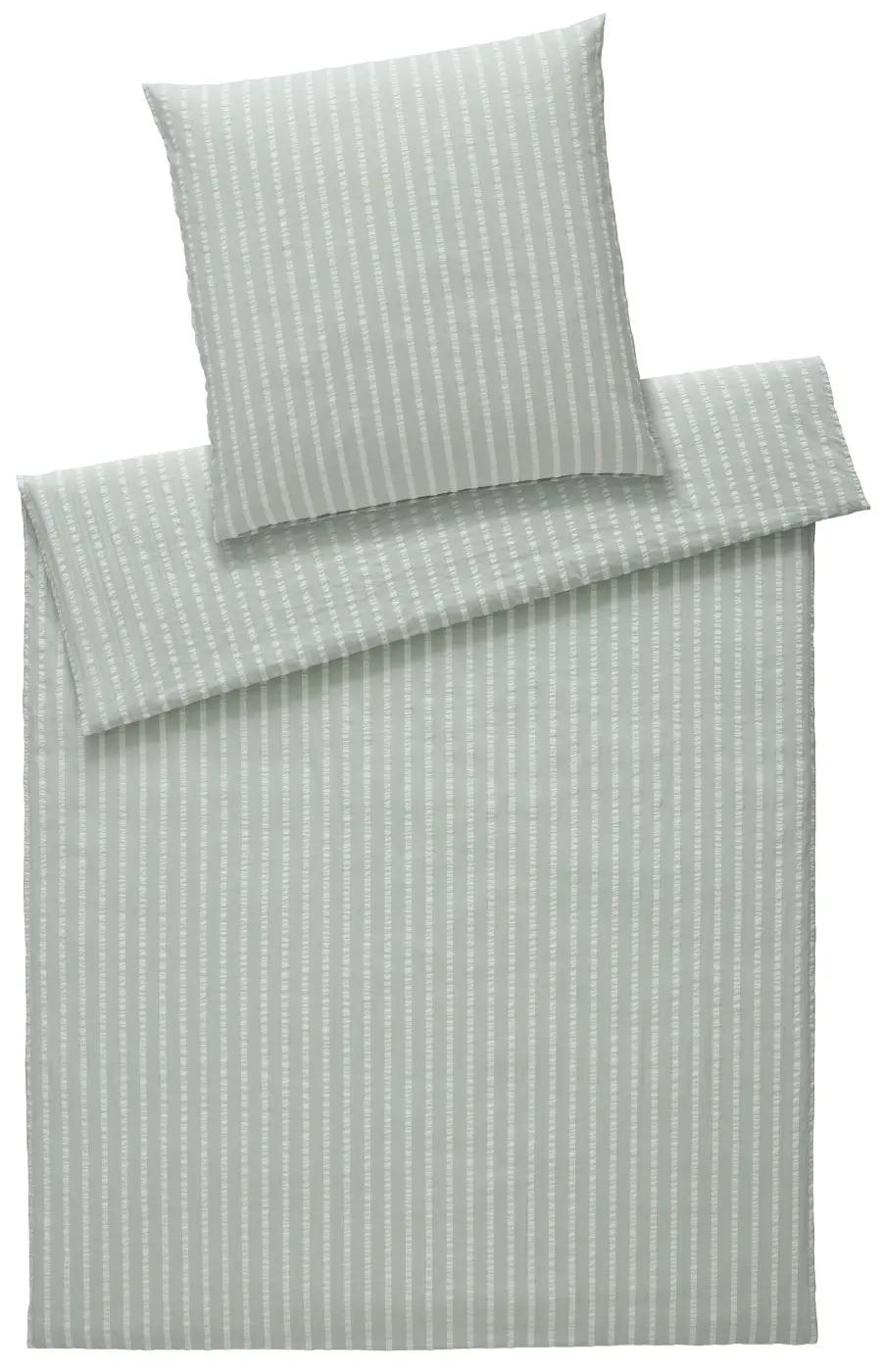 Bettwäschega. Sandvig Farbe 4 Grün, Weiss 100% Baumwolle ca. 210x160cm