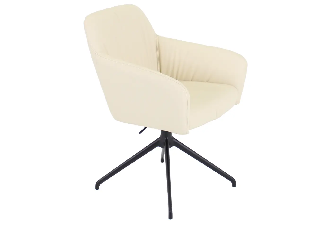 Drehsessel Pendola Perlmutt von Willisau Leder ca. 65x85cm