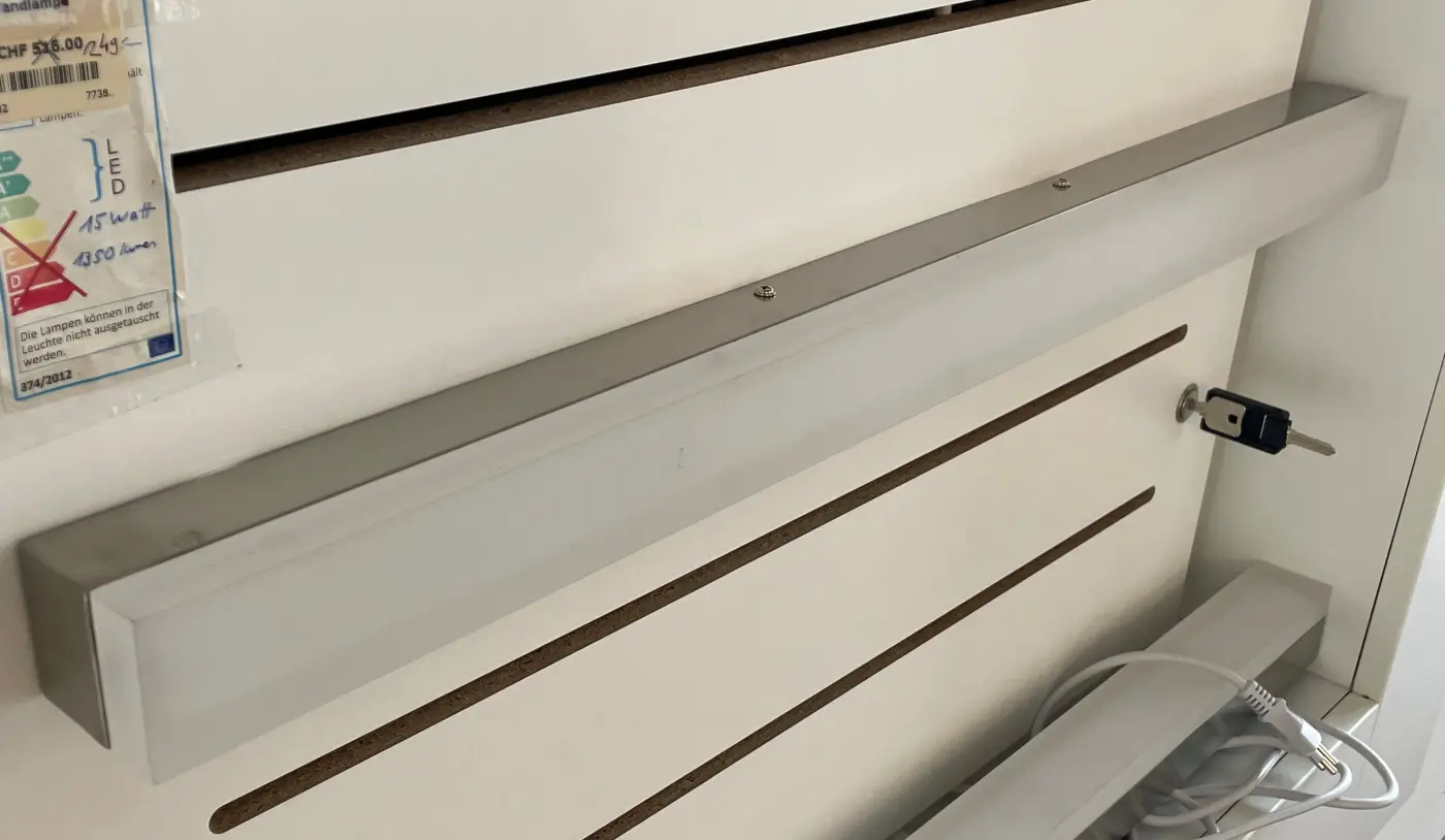 LED-Wandlampe 7738.. Satin