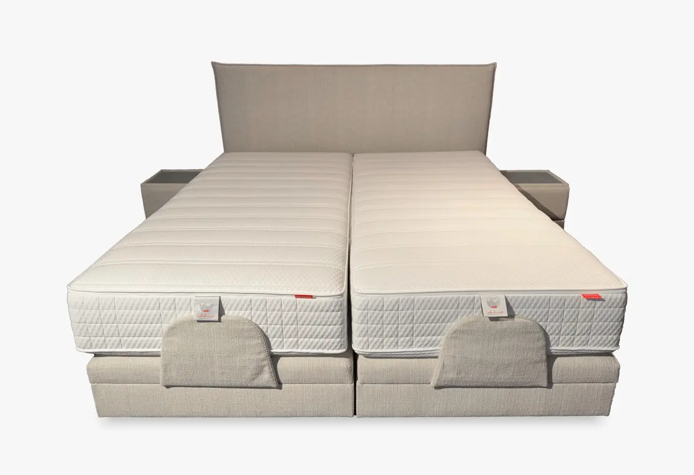 Boxspringbett 22397.1.. Stoff Polaris Beige ca. 180x200cm