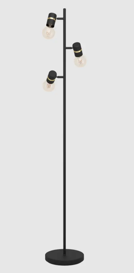 Stehleuchte Roomio 780918 Schwarz von Roomio Metall ca. 5x160x20,5cm