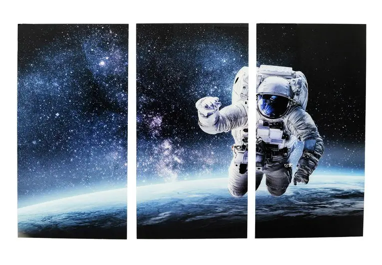 BIld 16531 Blau, Weiss Polypropylen, Sicherheitsglas ESG foliert ca. 240x160x5cm