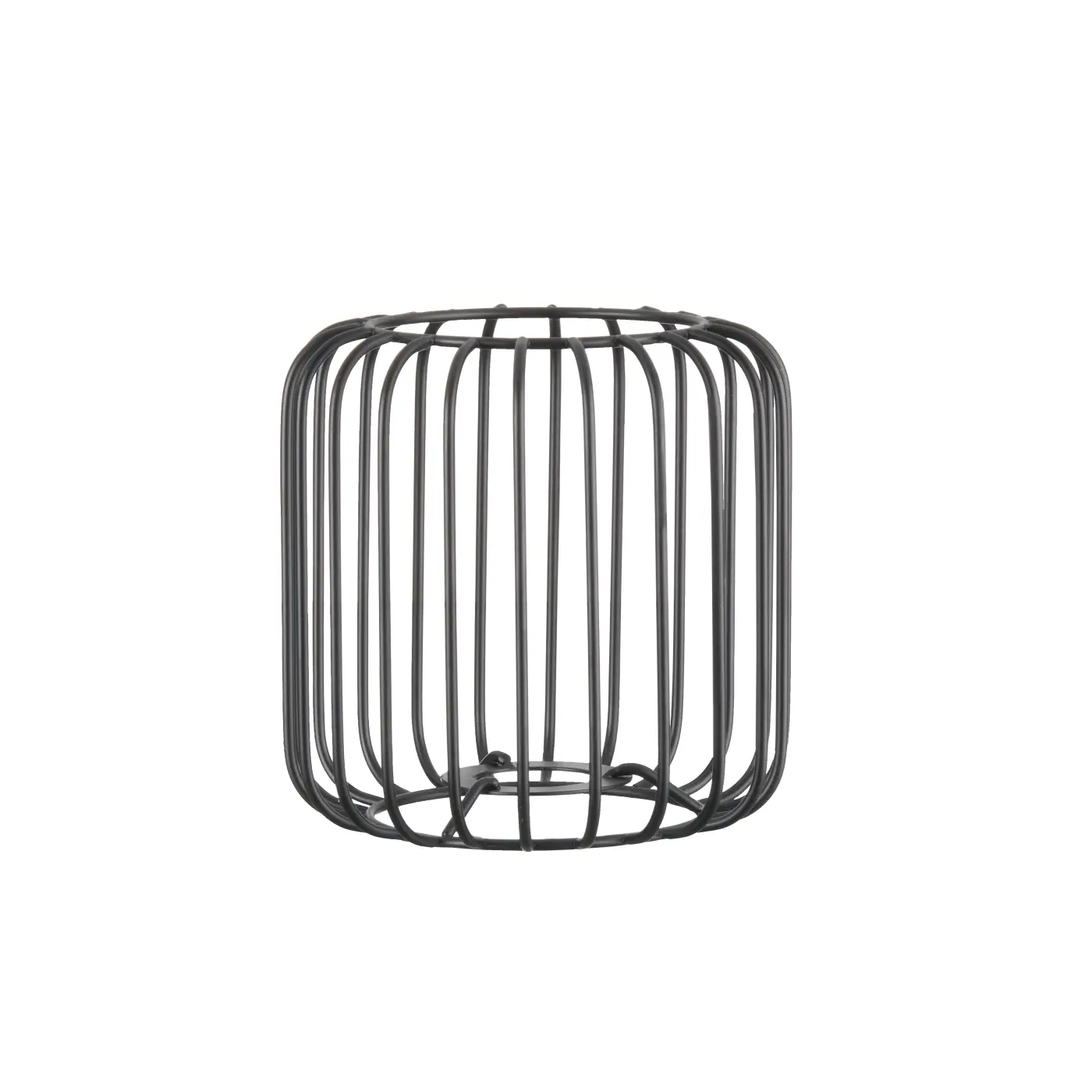 Metallschirm 20296.5. Schwarz matt Metall ca. 13x13cm