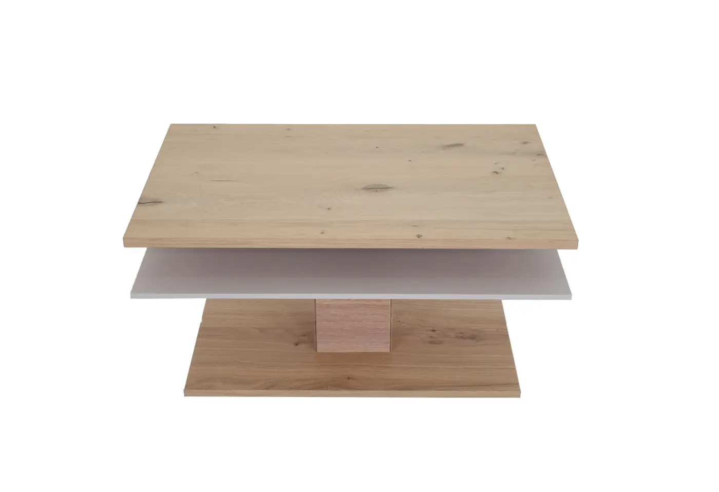 Couchtisch 23547.1 Kaschmirgrau Wildeiche rustiko schwarz geölt ca. 90x60x44,7cm