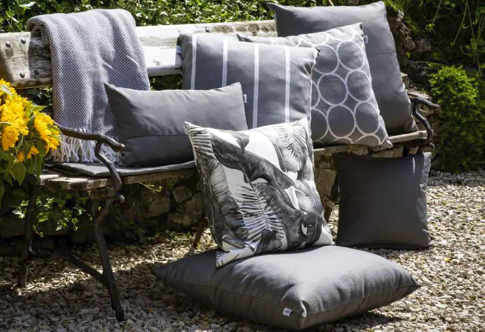 Dekokissen Fiona Slate von Hartman Outdoor 100% agora ca. 40x40cm