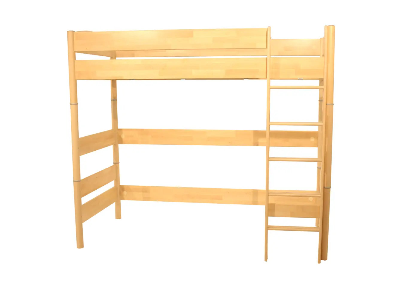 Hochbett Fleximo von Paidi Birke massiv ca. 211,5x153,9x90x200x185,6cm