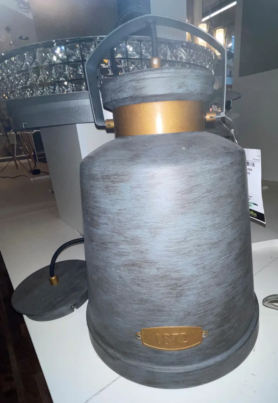 Hängeleuchte 20360053 Grau, Gold