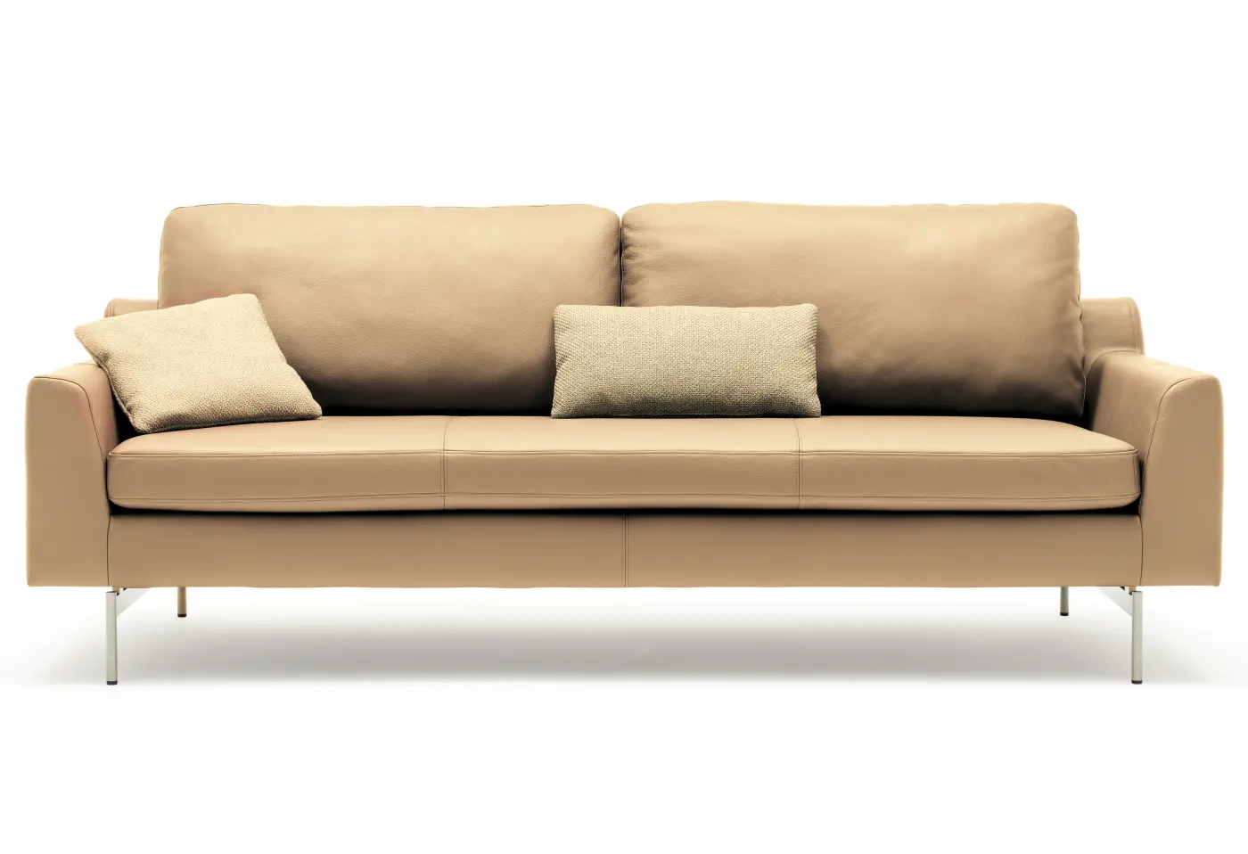 Polstergarnitur 510 Mioko kupferbraun von Rolf Benz Leder 42.105 ca. 208x88x88cm