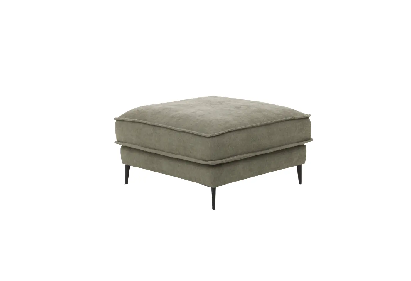 Hocker Roomio No. 4102 von Roomio Stoff Yelda green / PG 8 ca. 80x80cm