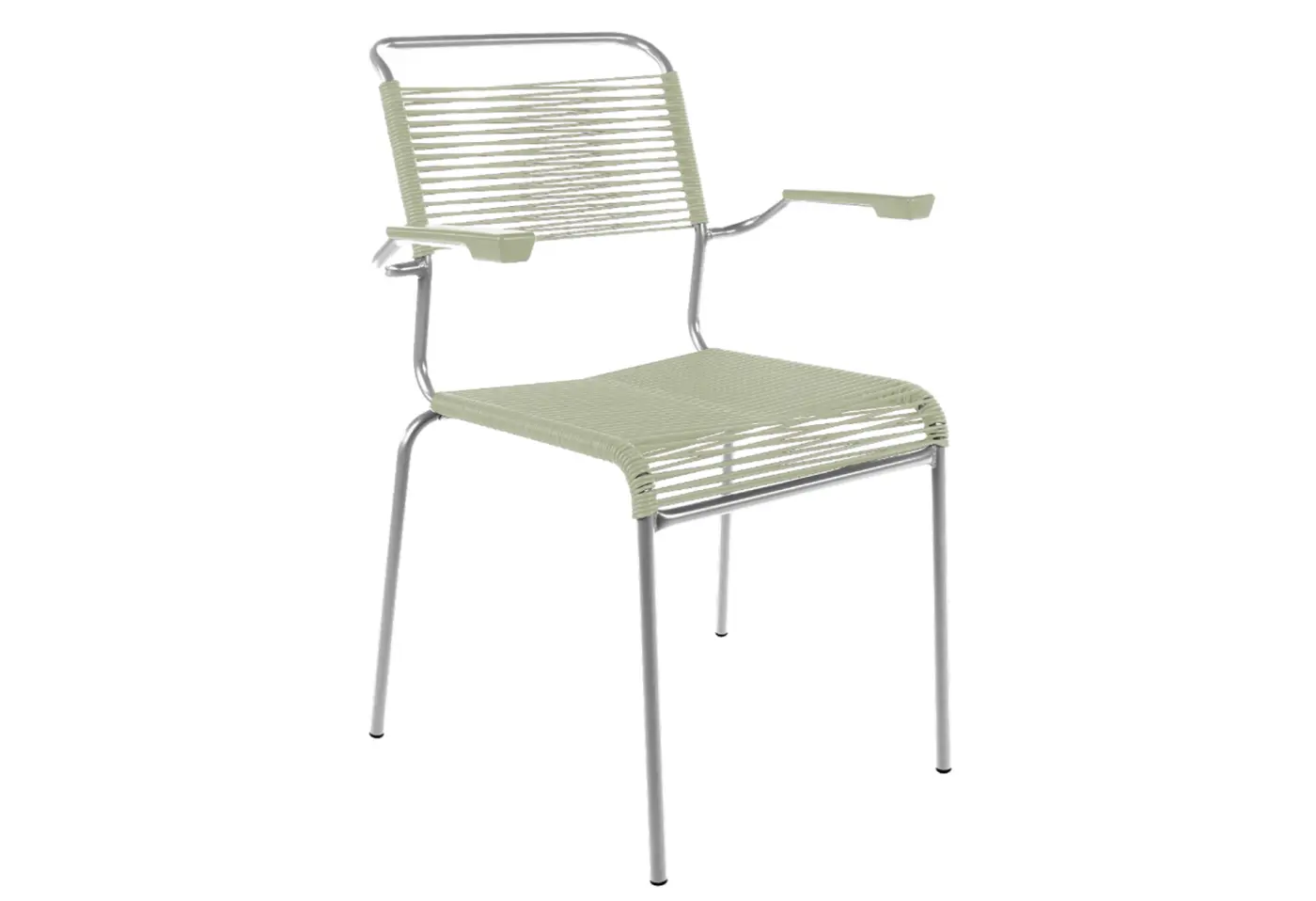 Spaghetti-Stuhl Säntis Pastellgrün von Schaffner Kunststoff ca. 62x85x60cm