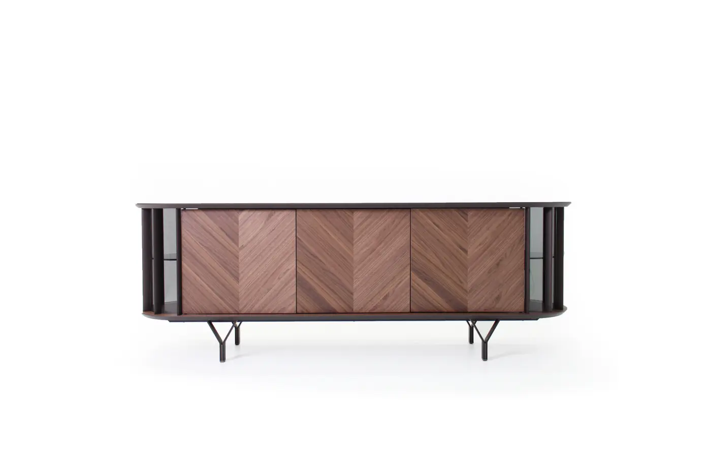 Sideboard 20742.. Verbundholz "Nussbaum Canaletto" ca. 226x78x54cm