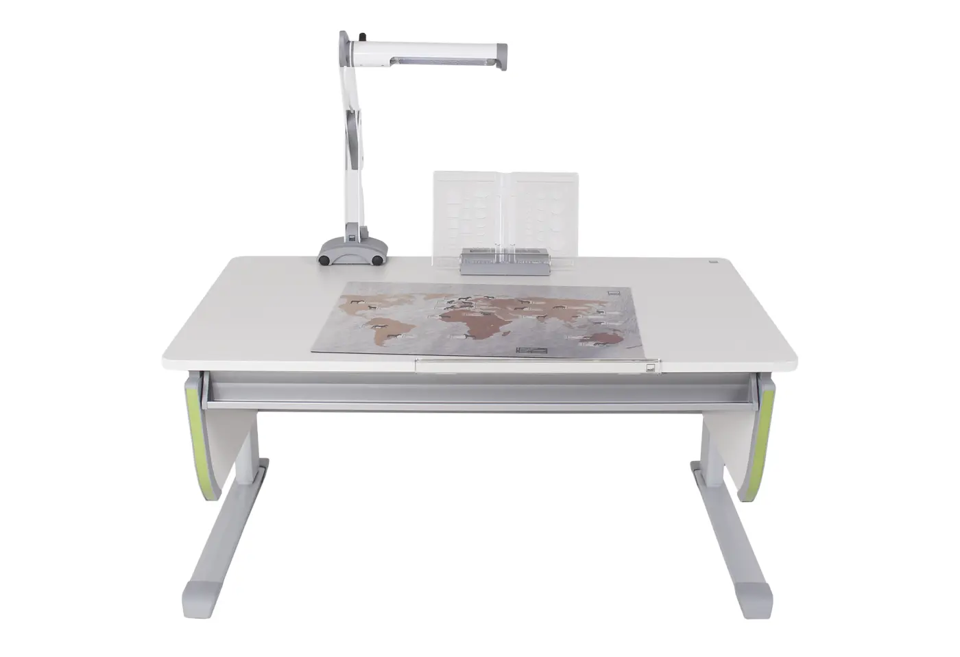 Schreibtisch mit Rollcontainer 24334.. weiss von Moll ca. 113x67cm