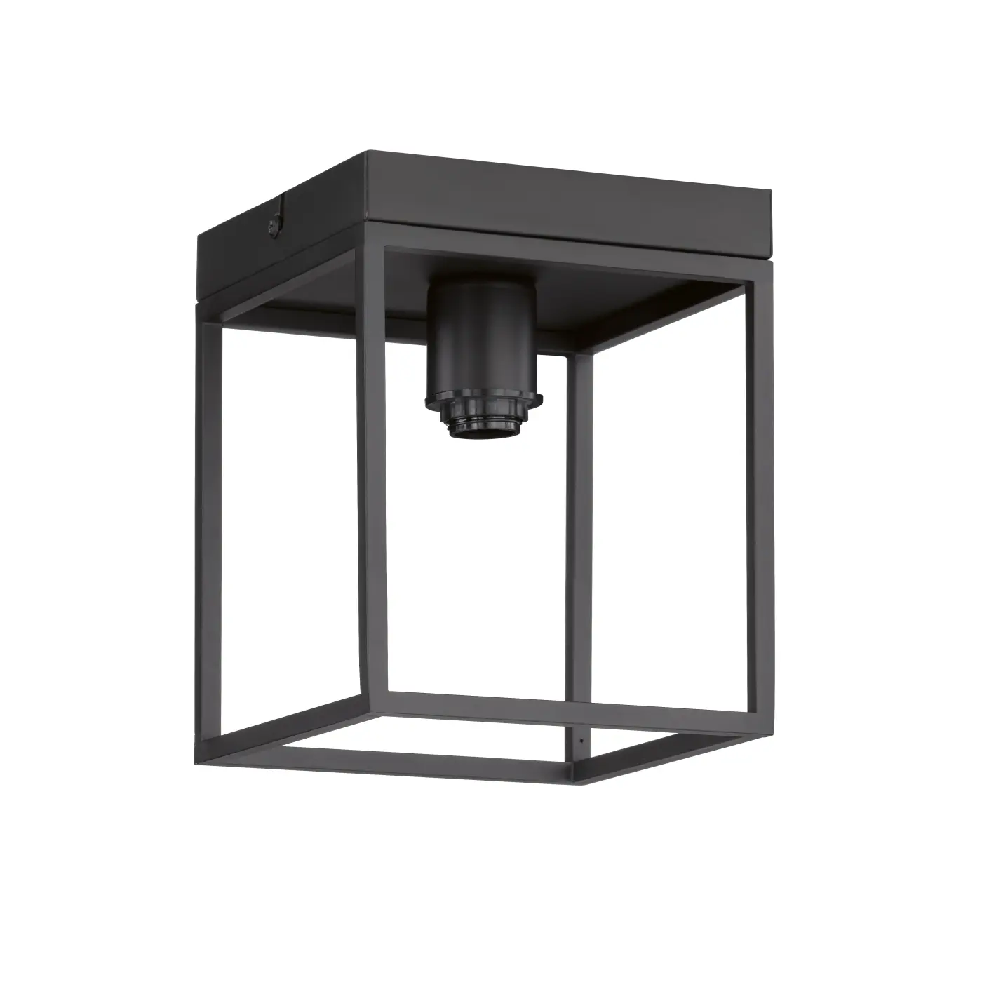 Deckenleuchte 20296.19. Schwarz Metall ca. 20x25cm