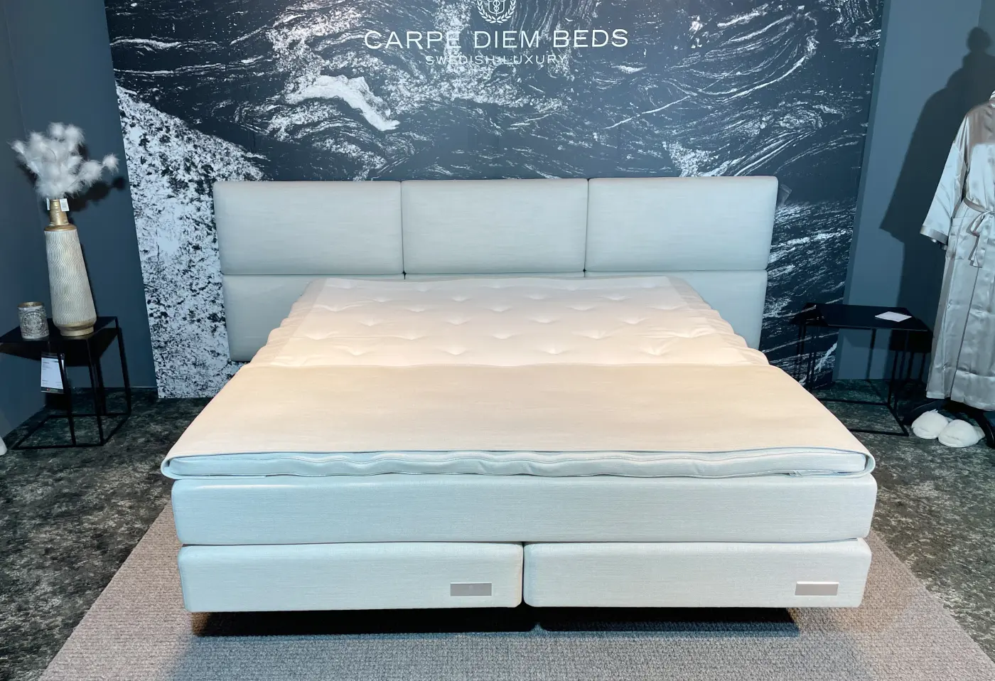 Boxspringbett Carpe Diem Skye Chalk von Carpe Diem ca. 180x200cm