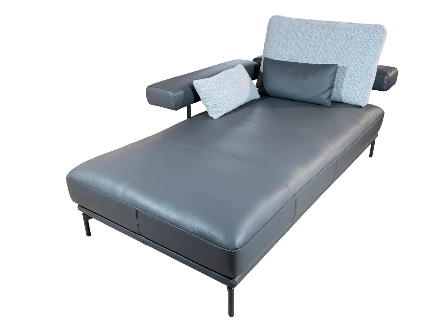 Recamiere 524 Jaz von Rolf Benz Leder Anthrazitgrau ca. 180cm