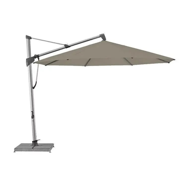 Sonnenschirm Sombrano S+ Taupe von Glatz Stoffqualität 4, 8-teilig ca. 350cm