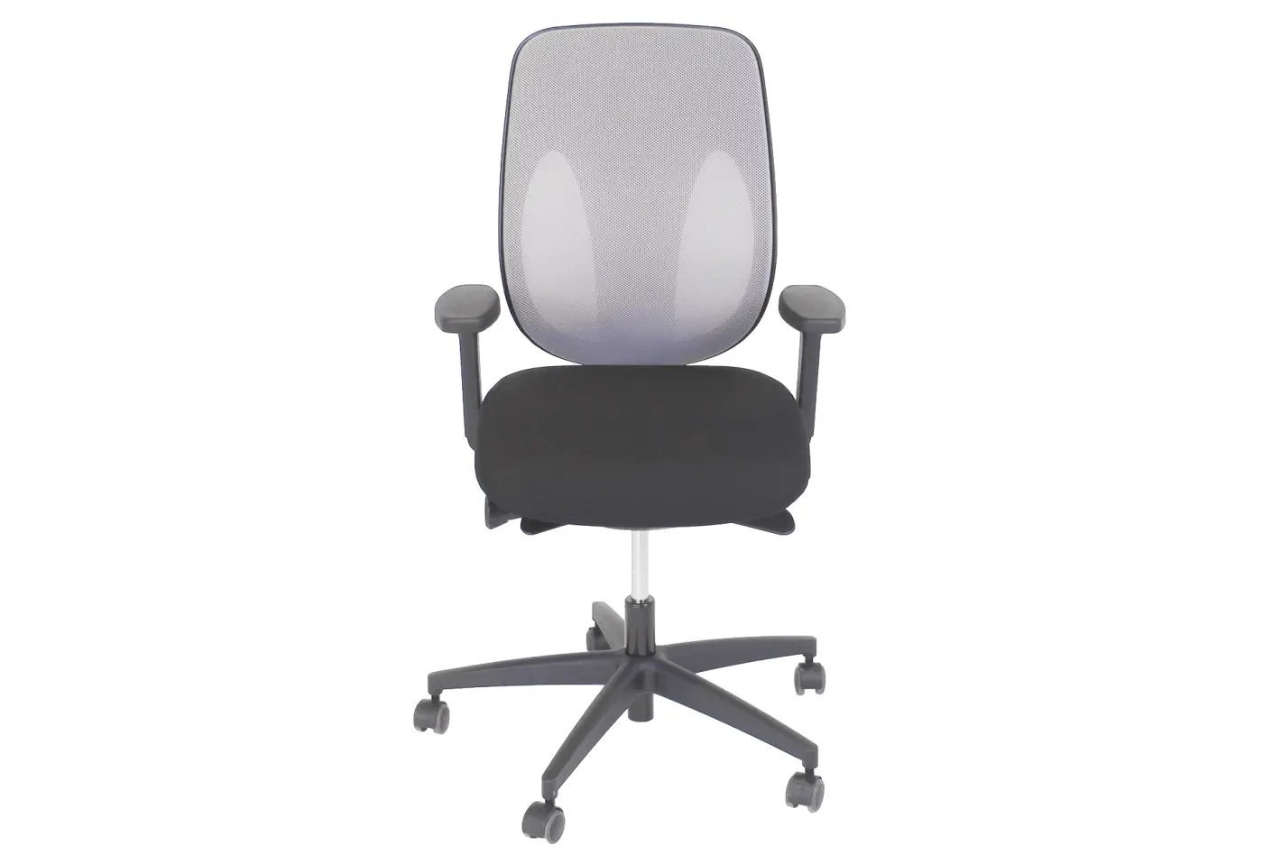 Drehstuhl 353-4029 von Flokk Rücken/Sitz: Stoff "grau/schwarz" ca. 70cm